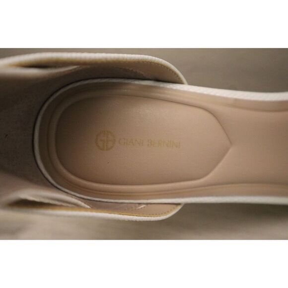 Giani Bernini Women's Sz 11M White Lizard Clarrice Memory Foam Dress Sandals - Picture 8 of 15